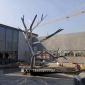 邢台康大雕塑  造型树叶雕塑  金属彩绘树叶制作摆件